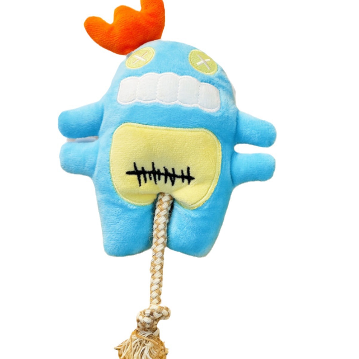 Cross-border universal cotton rope toys for cats and dogs, pet teething and biting sea monster toys, pet play, self-entertainment and stress relief in stock Item Picture