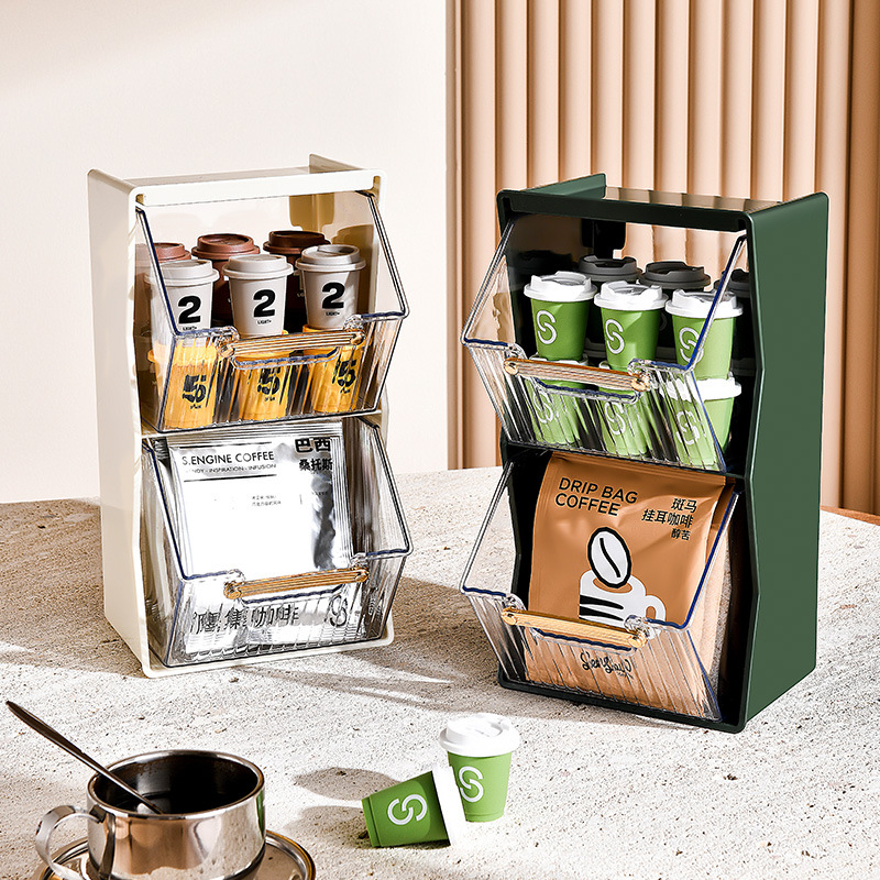 G51 bolsa de correo bolsa de té hogar caja de almacenamiento escritorio de oficina bolsa instantánea cápsula soporte de café caja de almacenamiento de té Specification image