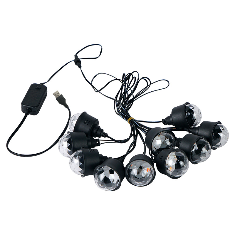 Outdoor camping waterproof atmosphere light arrangement, sky curtain decoration string lights, USB stall lights, night market light strings, led color light strips Item Picture