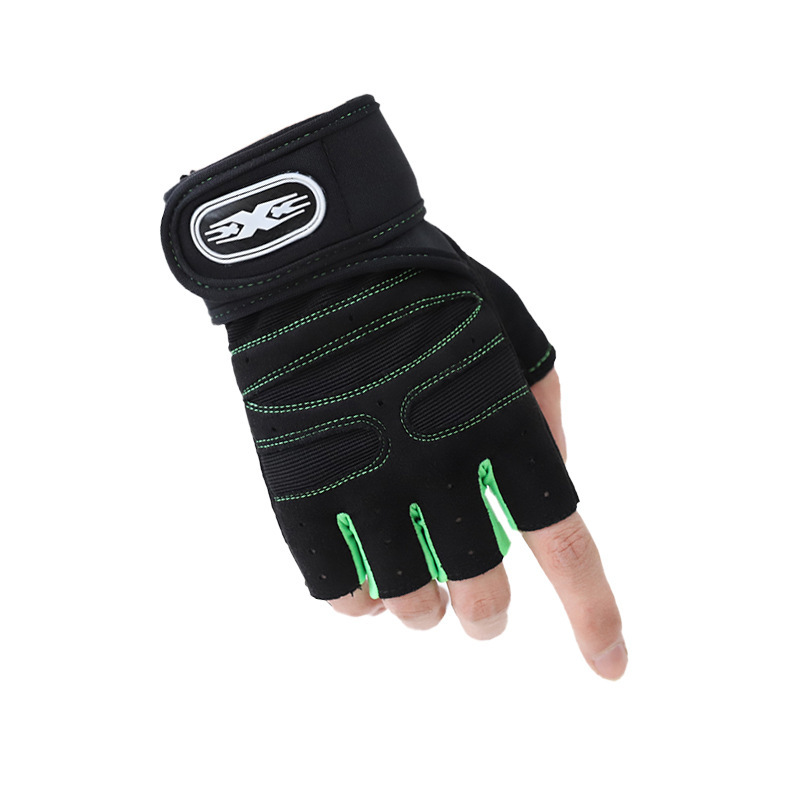 Wrist brace half-finger gym gloves