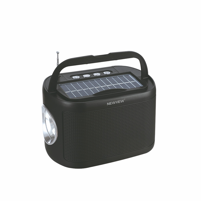 Portable Solar Radio With Light Card Mini Player Bluetooth Small Speaker Nv-8809Sl details Picture
