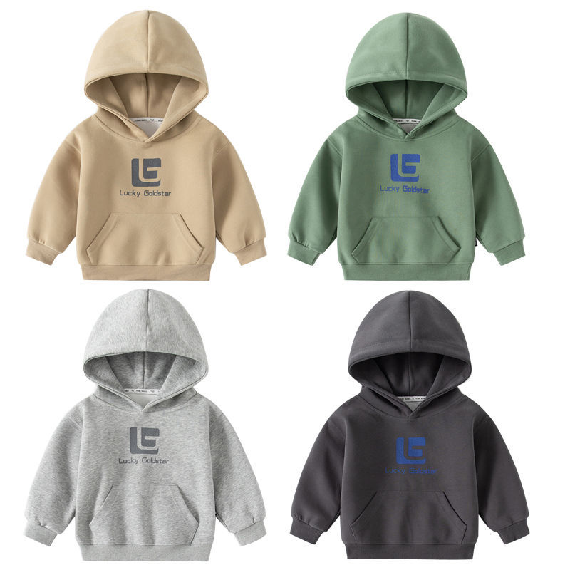 Korean children's hooded sweatshirt 2023 Spring and Winter new style children's clothing, high-quality and stylish, trendy boys' top