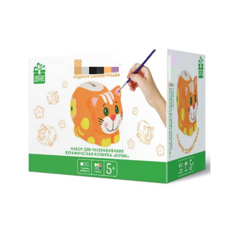 Graffiti coloring DIY ceramic piggy Bank doll painted piggy bank plaster unicorn ornaments plain blank painting Specification drawing
