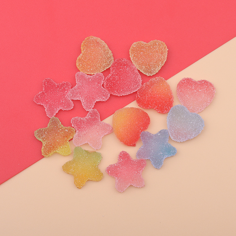 Artificial Gummy Resin Accessories Diy Handmade Shop Materials Cream Glue Mobile Phone Case Patch Cake Collocation Decoration details Picture
