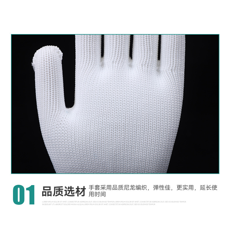 Wholesale labor protection gloves, thickened wear-resistant cotton yarn, nylon cotton thread, anti-slip, dirt-resistant and hand protection for both men and women during work Application Scenario