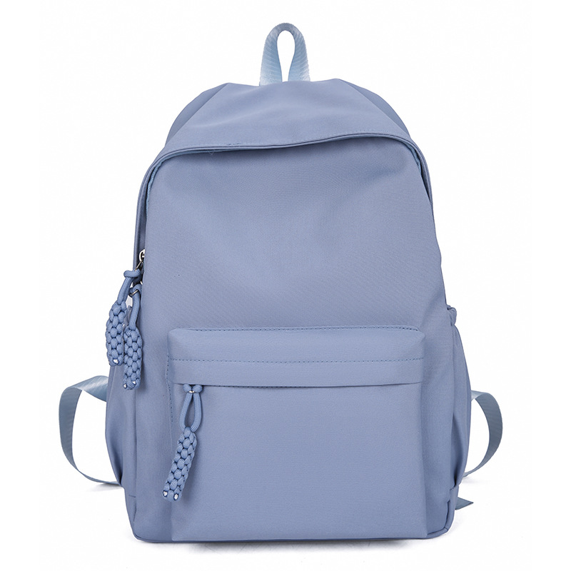 Fashionable backpack for junior high school and college girls, cute and simple backpack, high-end schoolbag, customized travel bag, large capacity Item Picture