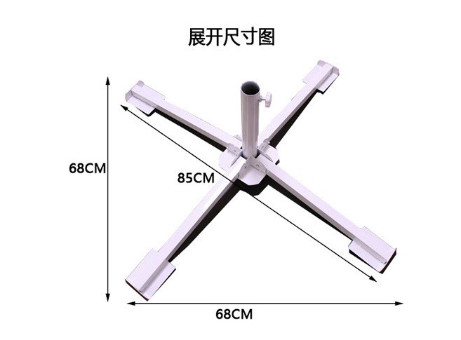 Outdoor sunshade sun umbrella base folding triangular four-corner support umbrella base advertising umbrella portable folding base pic 11