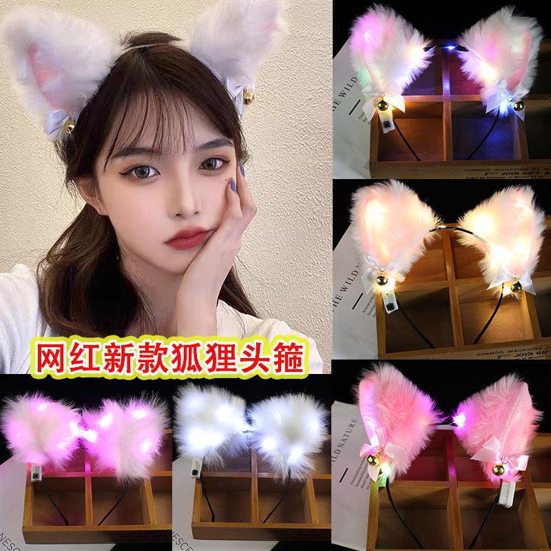 Street stall luminous crown angel headband flash, feather wings, headwear, princess ball headband toy wholesale, angel crown headband Specification image