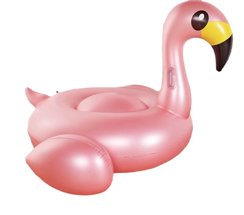 Cross-border Flamingo Big Mount, children's and adults' inflatable surfing mount, water and seaside swimming toy Item Picture