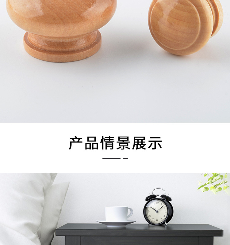 Drawer wardrobe small handles, cabinet handles, cabinet door round handles, cabinet single-hole wooden handles, mushroom wooden handles pic 6