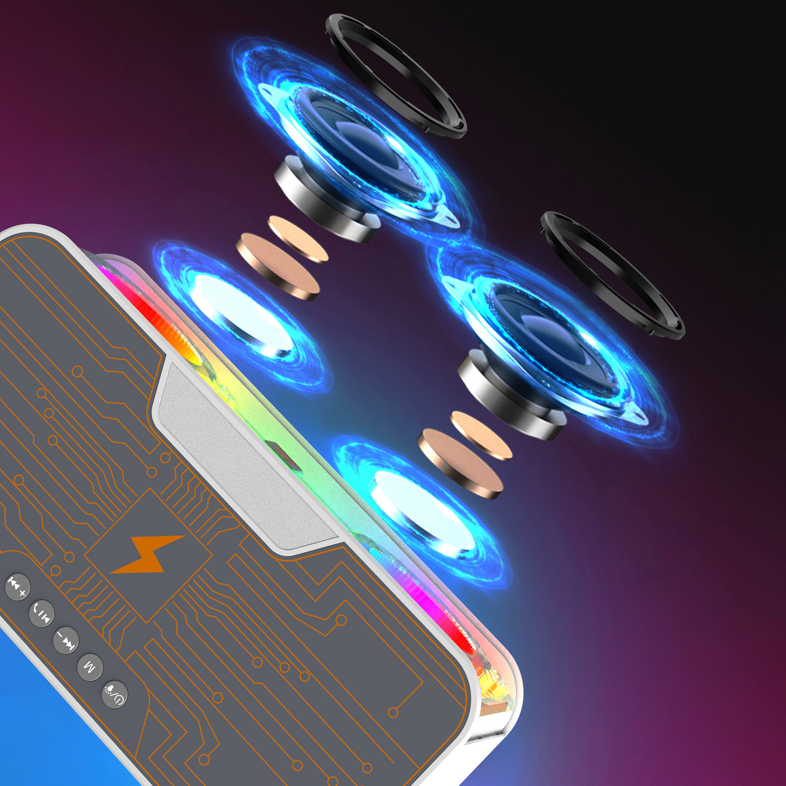 HM-A9无/蓝牙音箱/无线充产品图