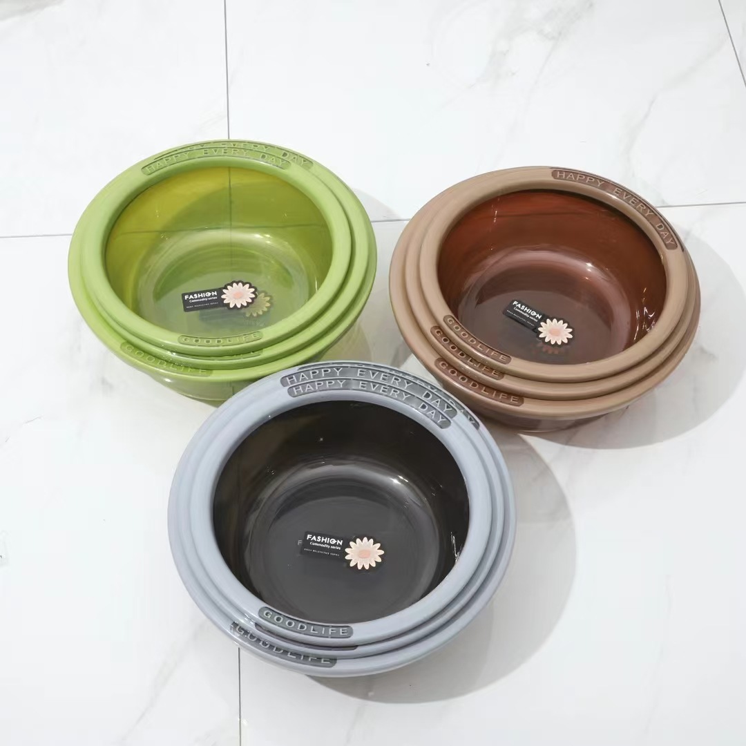 Wholesale plastic washbasins, household washbasins, thickened low-pressure new material, mature rubber, shock-resistant, student dormitory laundry basins details Picture