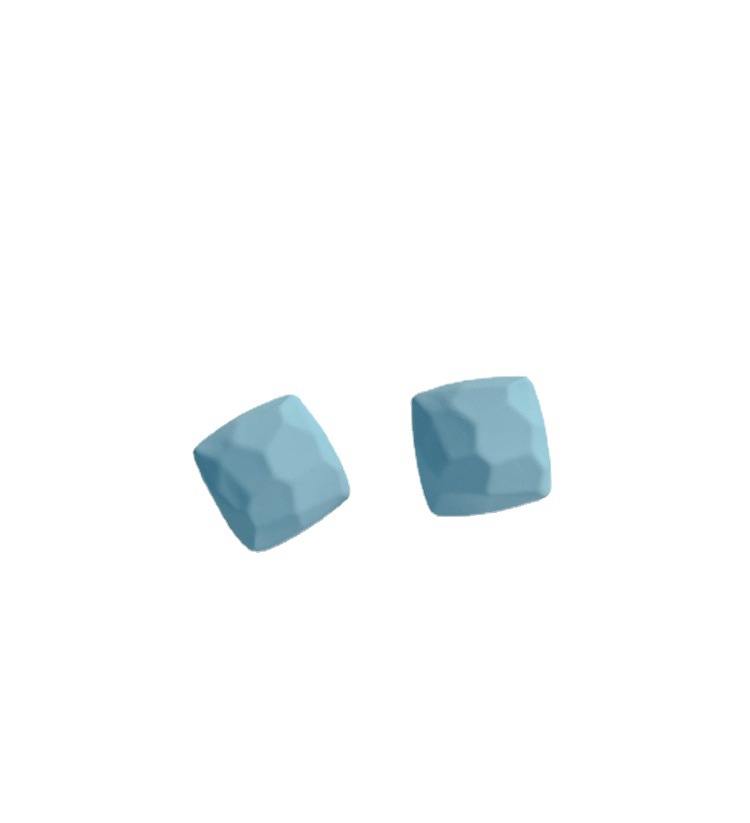 The 2022 new trendy blue stud earrings with a heart-shaped butterfly design exude a simple yet sophisticated and elegant style Item Picture