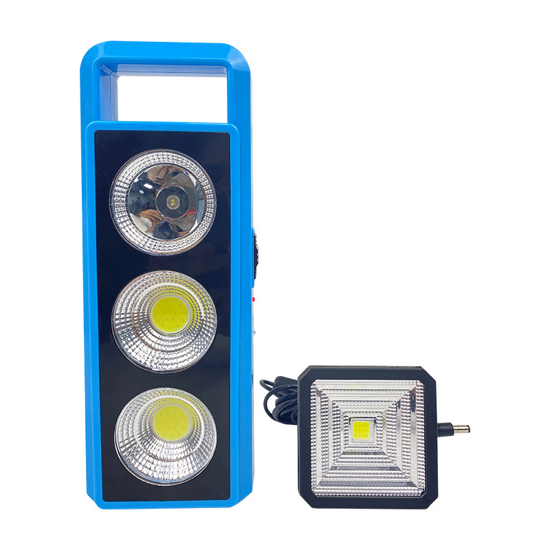 The HB7028 integrated solar lamp, portable household outdoor floodlight and searchlight, is a bestseller in cross-border foreign trade Application Scenario