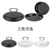 Oval-shaped earbud box, small round box, storage box, earbud box, portable mini jewelry storage, black round box Application Scenario