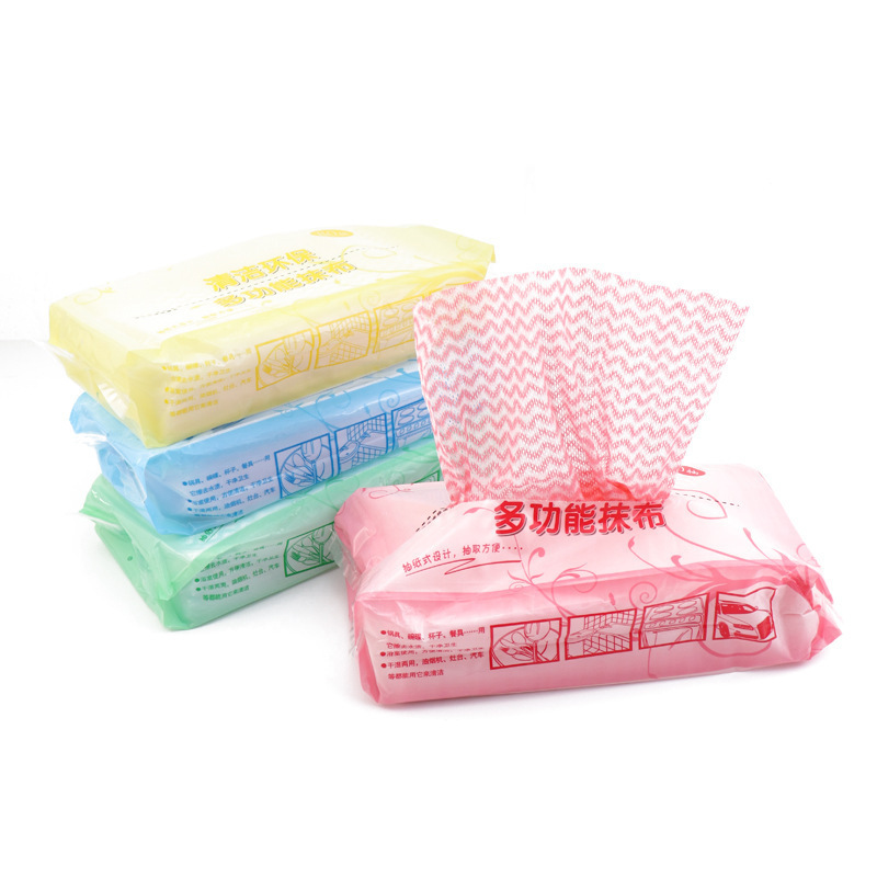 Pull-out disposable cleaning cloth, non-stick kitchen dishcloth, scouring pad, non-woven fabric type, 70 pull-out