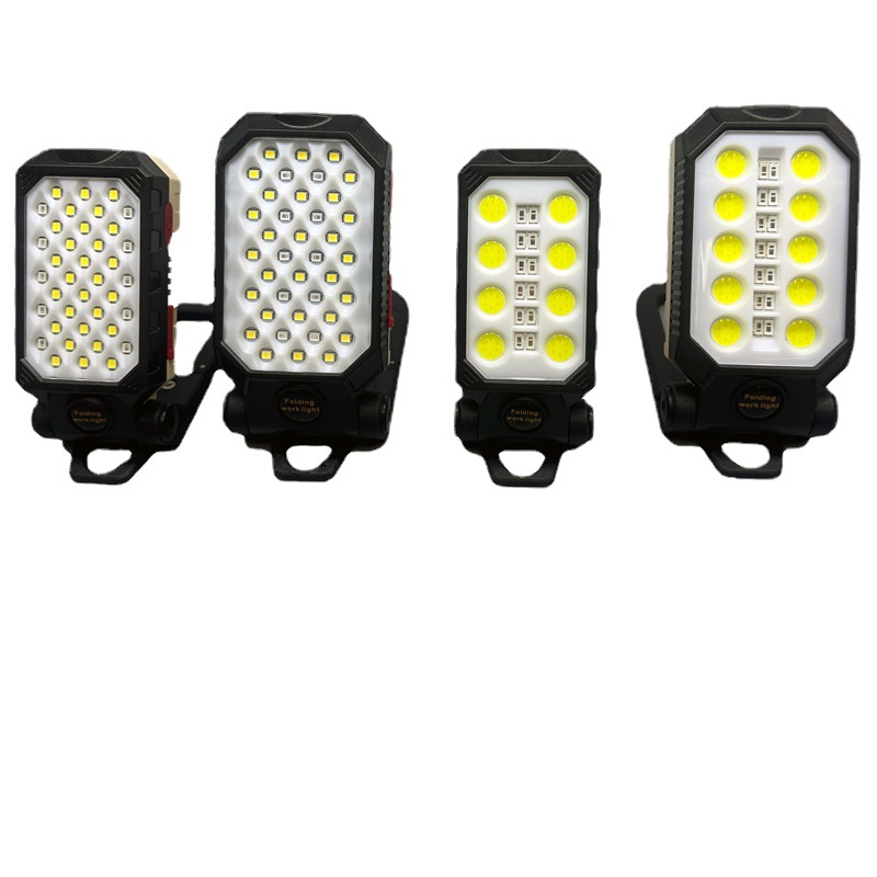 Outdoor USB charging strong magnetic flashlight, LED work light, auto repair light, maintenance light, high-intensity multi-functional lighting lamp Item Picture