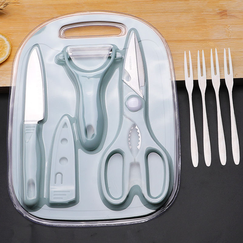 水果刀家用套装菜板剪刀婴儿辅食工具四件套全套组合厂家批发