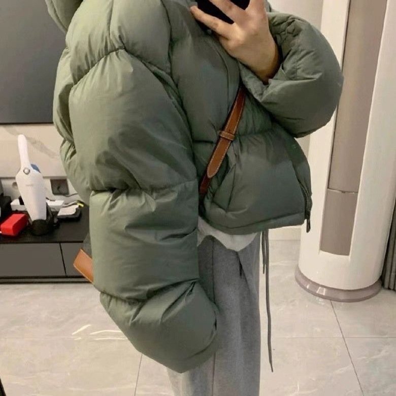 羽绒服女宽松韩版/羽绒服/羽绒棉服女长款欧美/尾货/女款羽绒服产品图