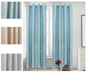 Solid Color Diamond Hemp Embossed Blackout Curtain Blackout Cloth Living Room Bedroom High Blackout Finished Curtain Manufacturers Directly Supplied Item Picture