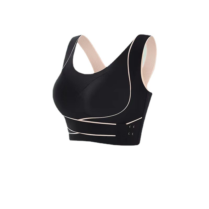 Sports bra, undershirt, women's fitness, shockproof, anti-sagging, top support, gathering, seamless, backless, vest style bra Item Picture