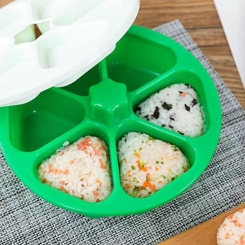 日式六合一三角饭团食品级PP便当盒家用制作寿司紫菜包饭工具模具产品图