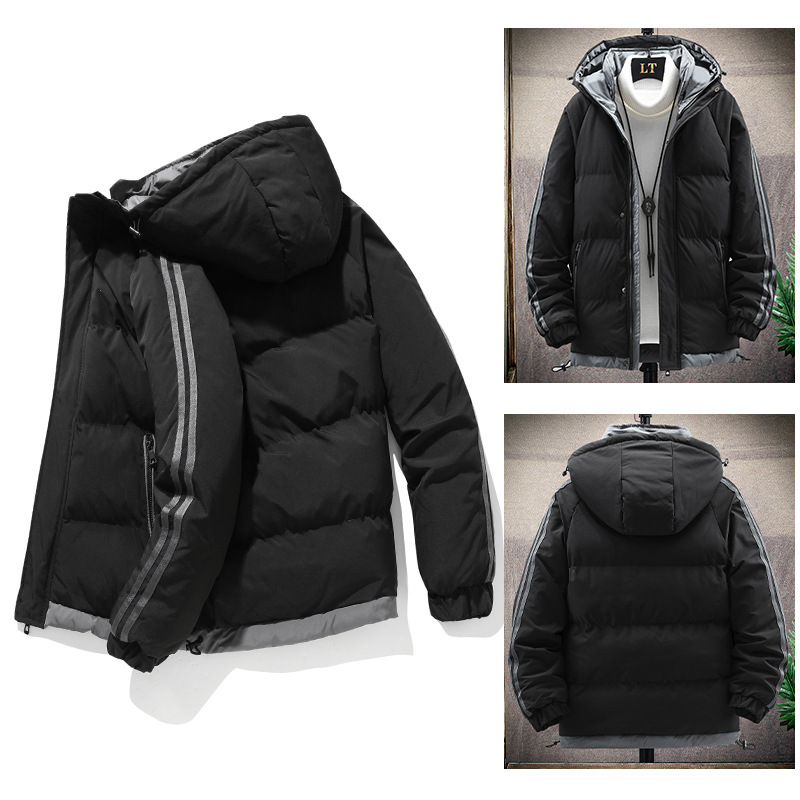 High-end and premium cotton-padded clothing, thick men's cotton-padded clothes for autumn and winter, new short cotton-padded clothes for winter, trendy workwear, thick cotton-padded jackets details Picture
