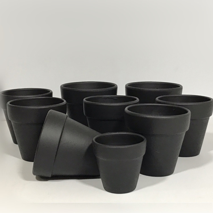 Black red pottery flower POTS Ceramic flower POTS
