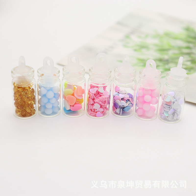 Factory direct sales of star message bottle pendants, decorative items, stationery, wristbands, headbands, children's diy accessories Item Picture