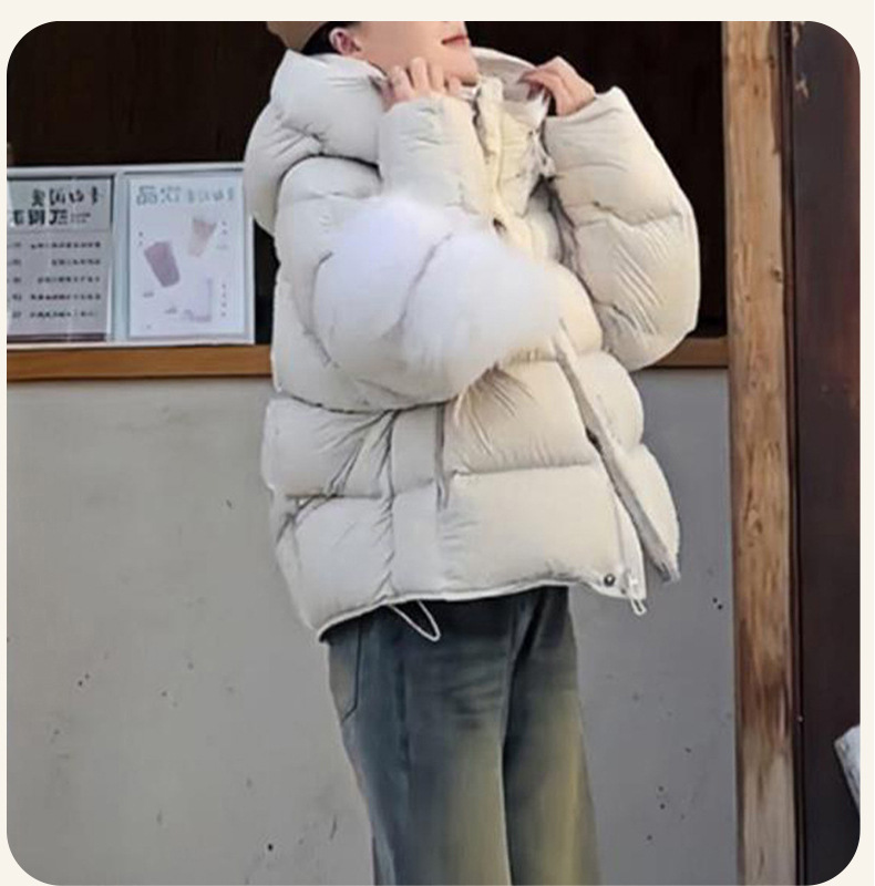 泡芙羽绒服女2025冬季新款短款外套鸭绒高充绒量高级感平湖批发详情12