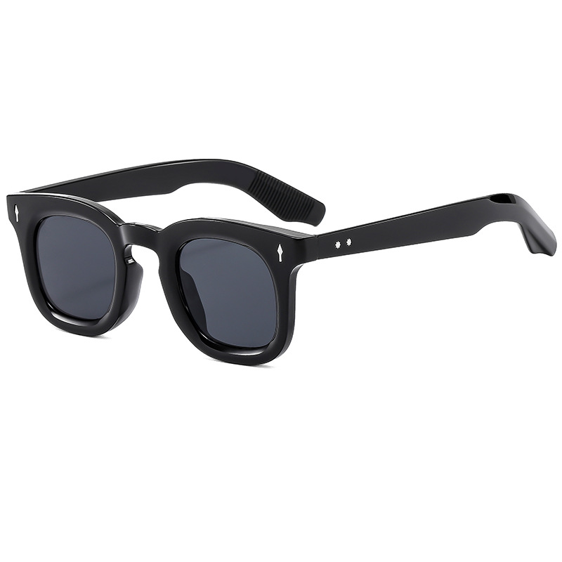 2024新款欧美圆框太阳镜女时尚街拍墨镜女潮跨境批发sunglasses