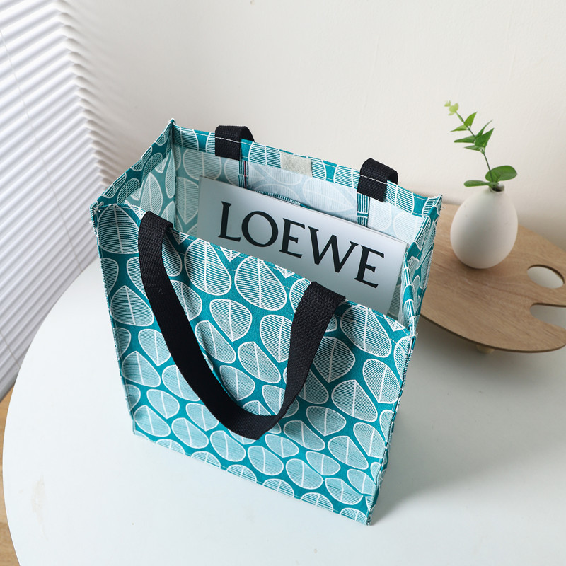 Velcro Waterproof Portable Shopping Bag Original Canvas Gift Bag Diy Jute Bag Blank Hand-Painted Cotton And Linen Portable