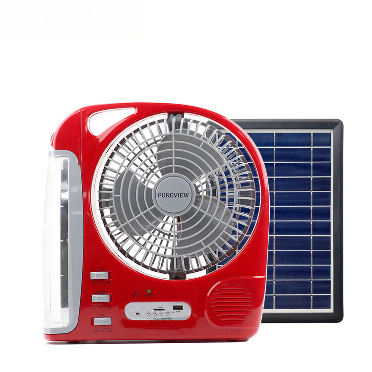 Foreign Trade For 8 Inch Bluetooth Multi-Function Solar Fan Charging Lighting Desktop Fan Specification drawing