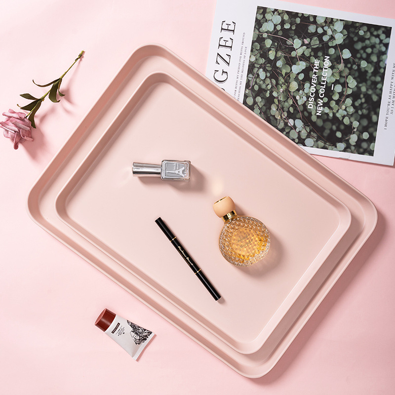 Cross-border special rectangular trays, water cups, dining trays, restaurant-specific tea cups, melamine imitation porcelain round trays Application Scenario