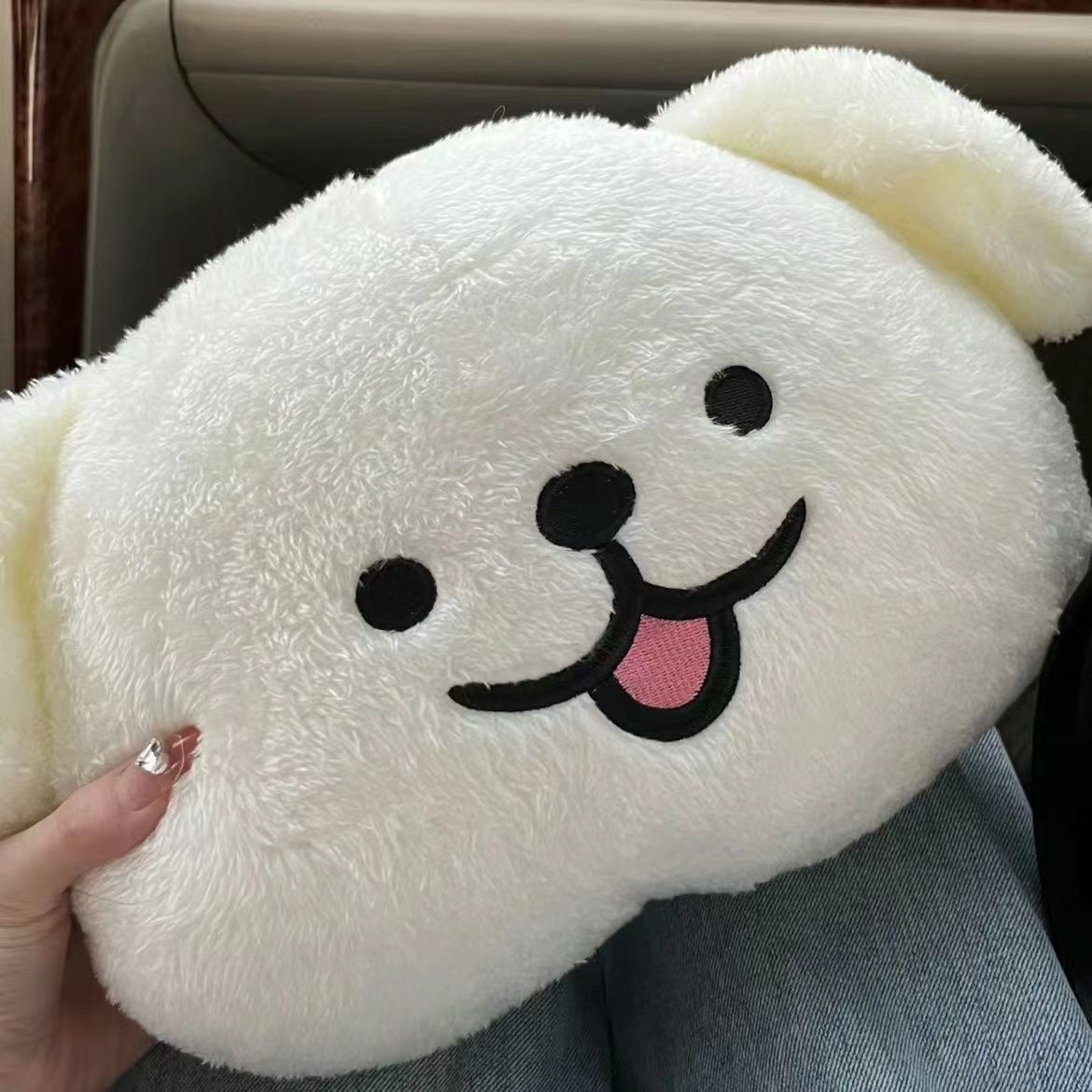 Cute linear puppy plush toy pillow, nap bed doll, birthday gift, couple in style throw pillow, cloud Application Scenario