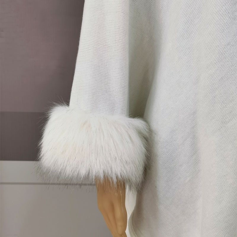 Autumn And Winter Europe And The United States Fashion Foreign Trade Exports Solid Color Temperament Artificial Hair Fox Fur Collar Cape Cape Cape Application Scenario