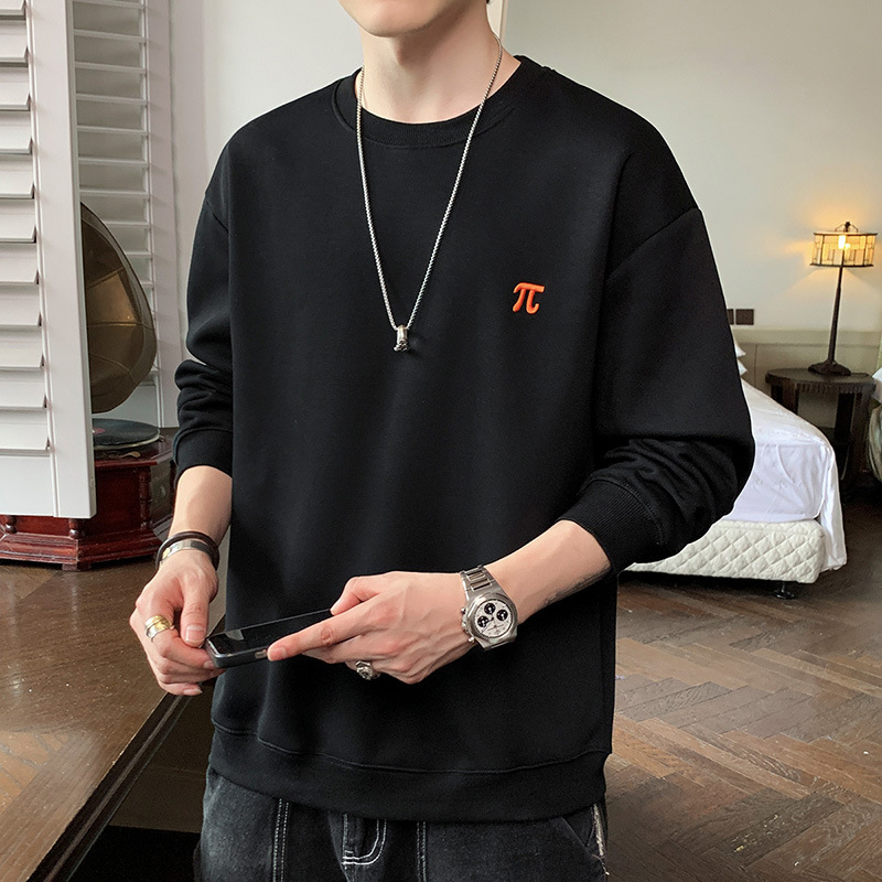 Men's hoodie 2022 new long-sleeved T-shirt for men, autumn round neck trendy brand, cool and loose, one-piece consignment Specification image