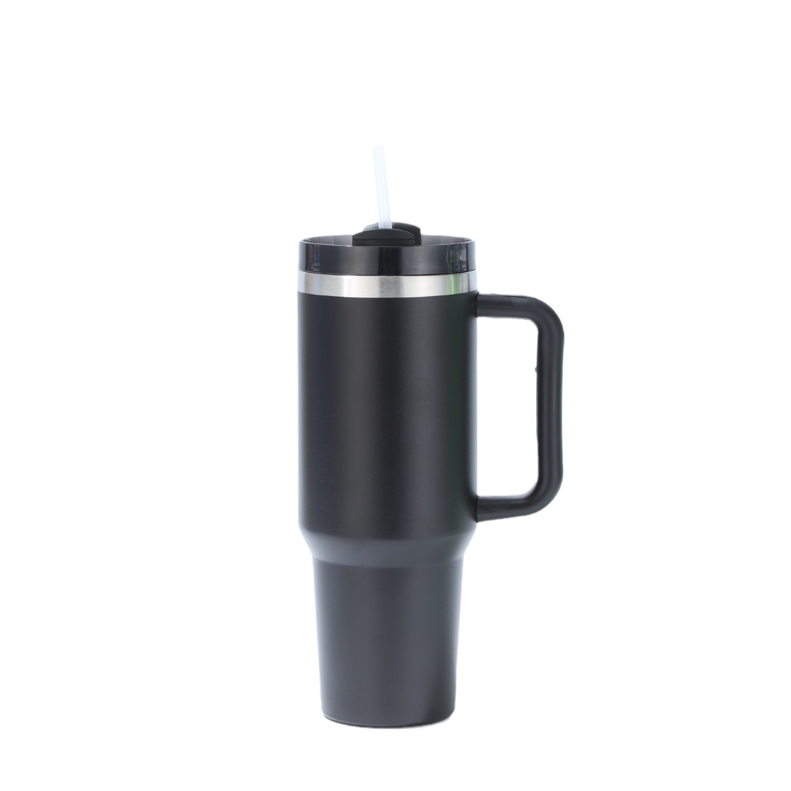 كأس كأس الصلب غير القابل للصدأ، 304 عبر الحدود، بسعة كبيرة 40OZ ذات مقبض مزدوج Item Picture