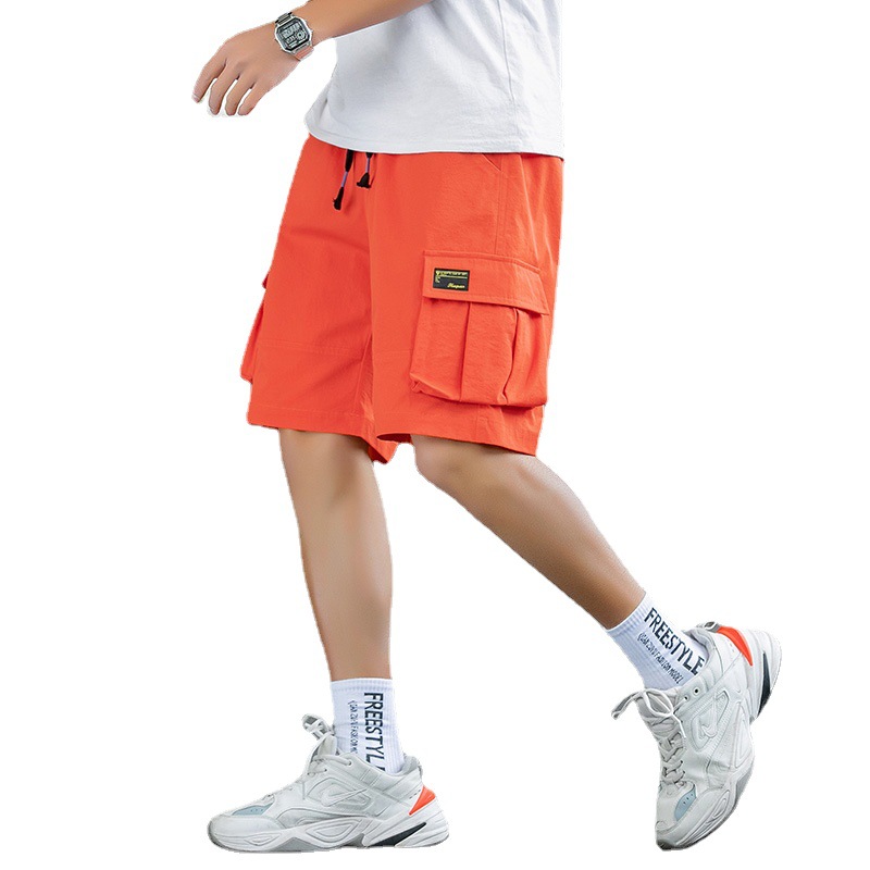 2022 Men's new summer sportswear workwear shorts, summer straight Korean-style trendy pants, 5-point casual pants for men Item Picture