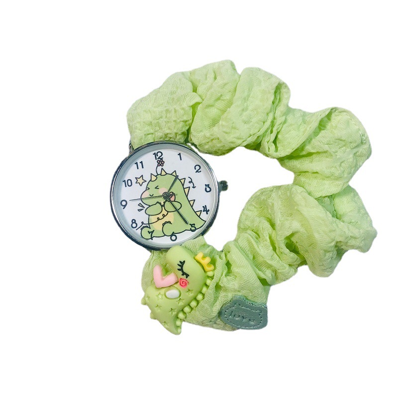 Korean version ladies' watch, ins fairy creative ribbon cute student watch, little dinosaur personality wristwatch Item Picture