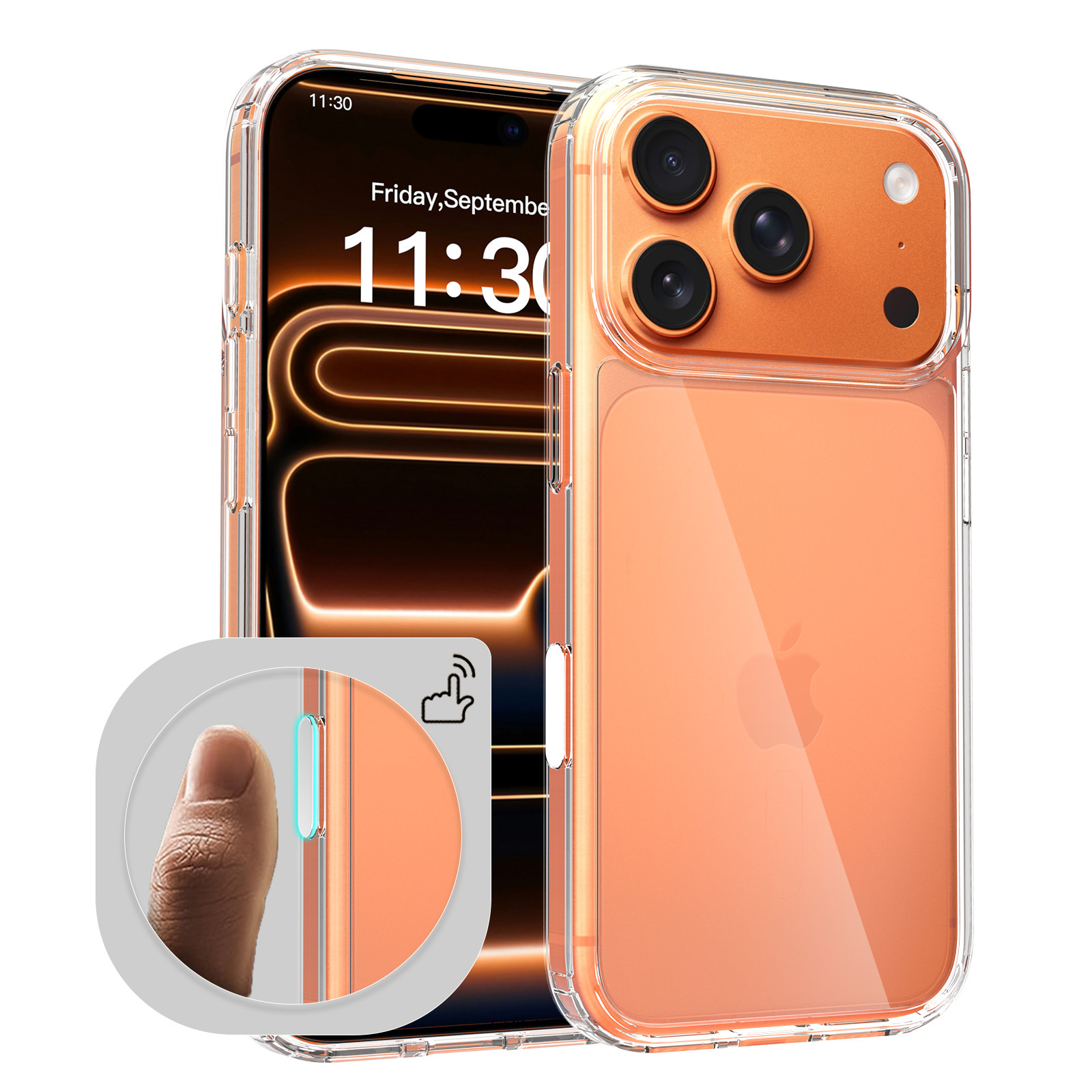 Suitable for Apple 17Promax phone case, magnetic attraction iphone15 plus shockproof 16e full package 14pm transparent case pic 12