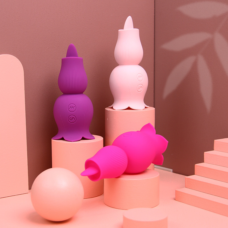 Night Rose Jumping egg Tongue Licking and Sucking Women's vibration stick Female sex toy full figure