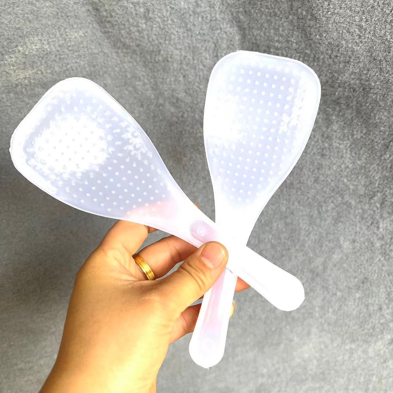Wholesale rice spoon Translucent non-stick rice rice spoon Rice cooker rice spoon rice spatula plastic rice spoon to hold rice details Picture