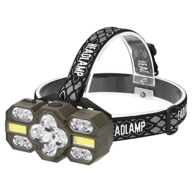 Outdoor high-intensity headlight, multi-functional portable LED headlight, long-lasting red light warning, head-mounted emergency light, long-range night fishing light, cycling and running headlight, high-intensity headlight Application Scenario