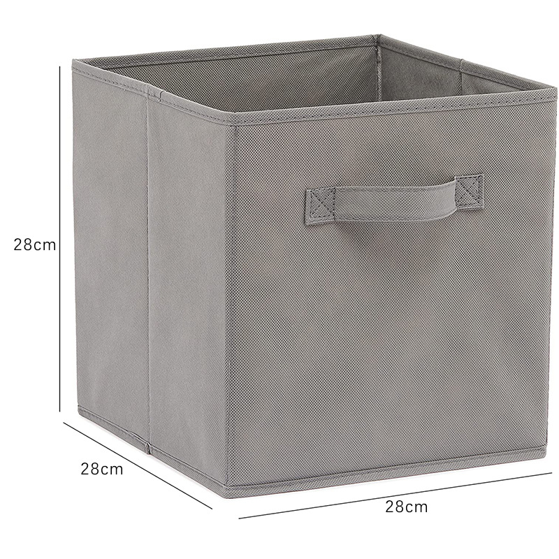 Non-woven storage box without cover Amazon square toy storage box folding fabric storage box wholesale Specification drawing
