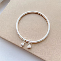 999 Silver lotus seed lotus bracelet female 999 foot silver lotus heart with two world Huan ancient method silver bracelet