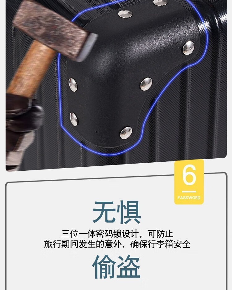 【严选工厂】行李箱女网红复古20寸小型旅行拉杆箱24寸学生皮箱详情14