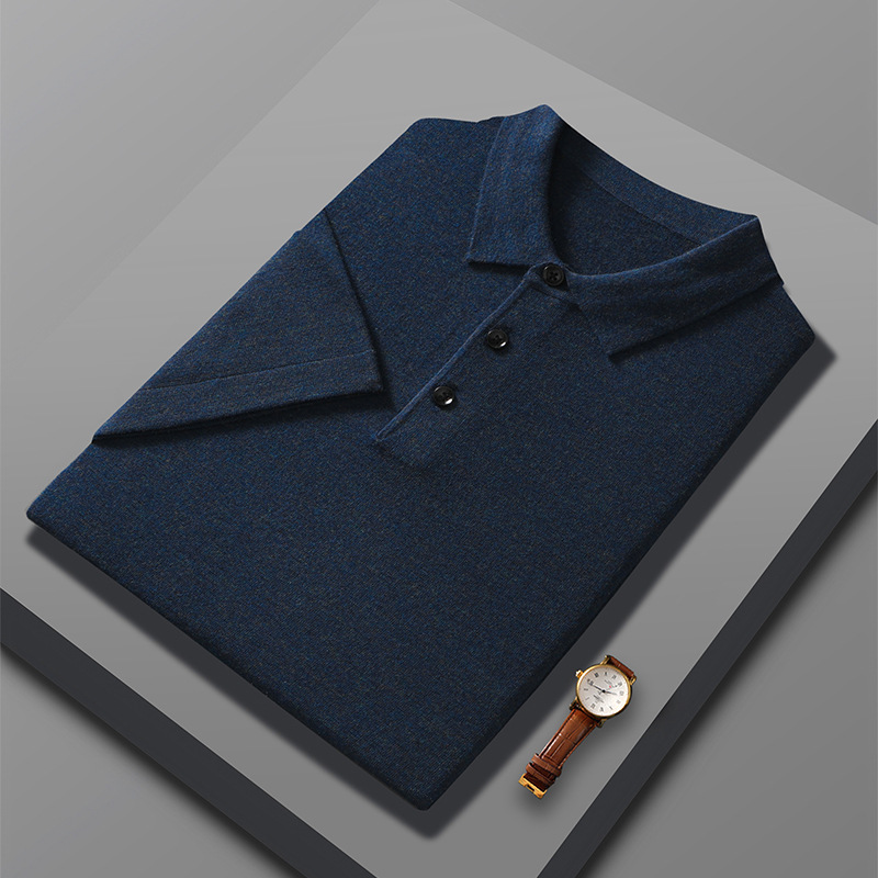 2024 New Spring Men's fine-spun wool lapel sweater details Picture