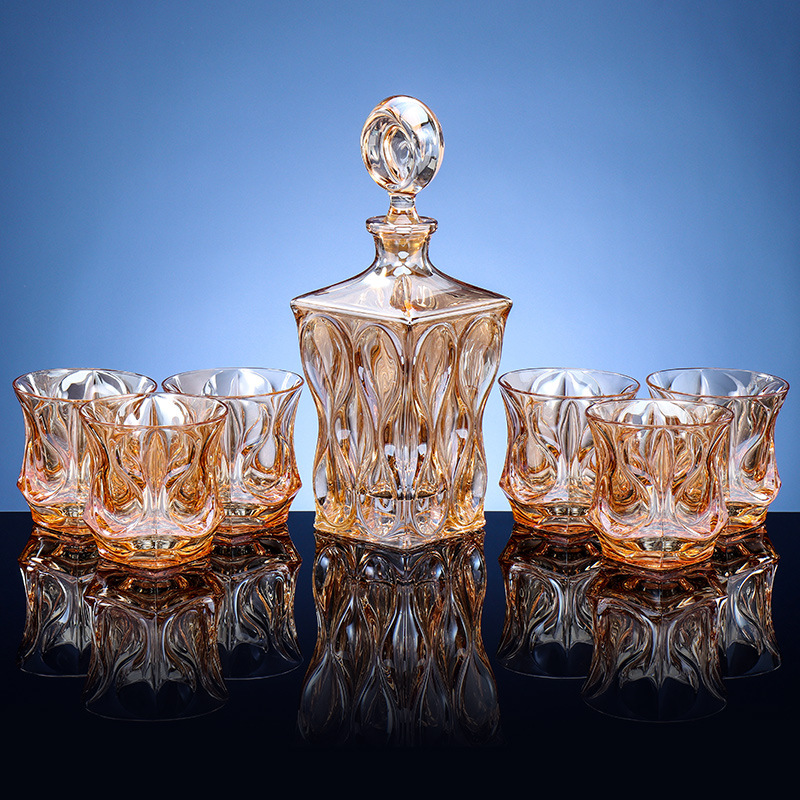 酒具/水杯水晶玻璃/威士忌水晶玻璃/不锈钢配件/清酒壶细节图