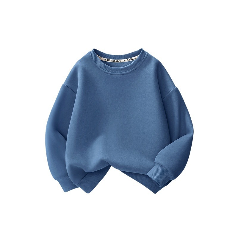 Children's clothing 2025 New style Boys' and girls' hoodies, large children's sports pullover, children's casual round-neck top, thin style Item Picture